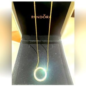 Authentic Pandora rose gold necklace.